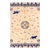 Beige 1930s Hand Knotted Pile Geometric Medallion Rectangle Wool Antique Rug For Sale
