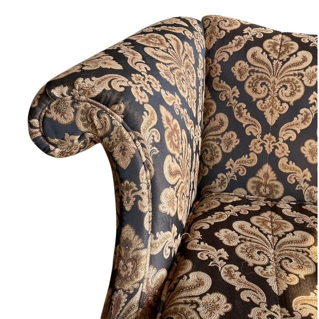 Antique Chippendale-Style Camelback Sofa For Sale - Image 9 of 12
