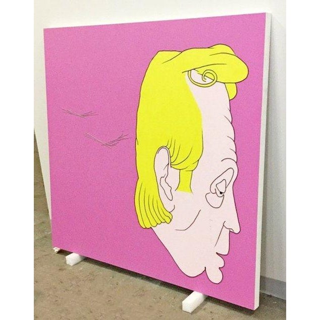 For your consideration is a phenomenal, acrylic and silicone painting, entitled "The Interview," signed and dated by John...