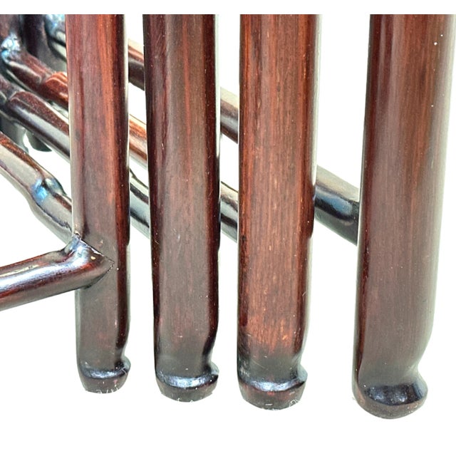 Late 19th Century Oriental Hardwood Nesting Tables, 1870, Set of 4 For Sale - Image 5 of 12