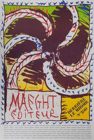 Pierre Alechinsky, Exposition 1982, Lithograph
