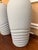 Art Deco 1980s Pacific Coast Lighting Postmodern Ribbed Plaster Table Lamps - Set of 2 For Sale - Image 3 of 11