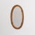 French 1960s French Rattan Oval Mirror For Sale - Image 3 of 11