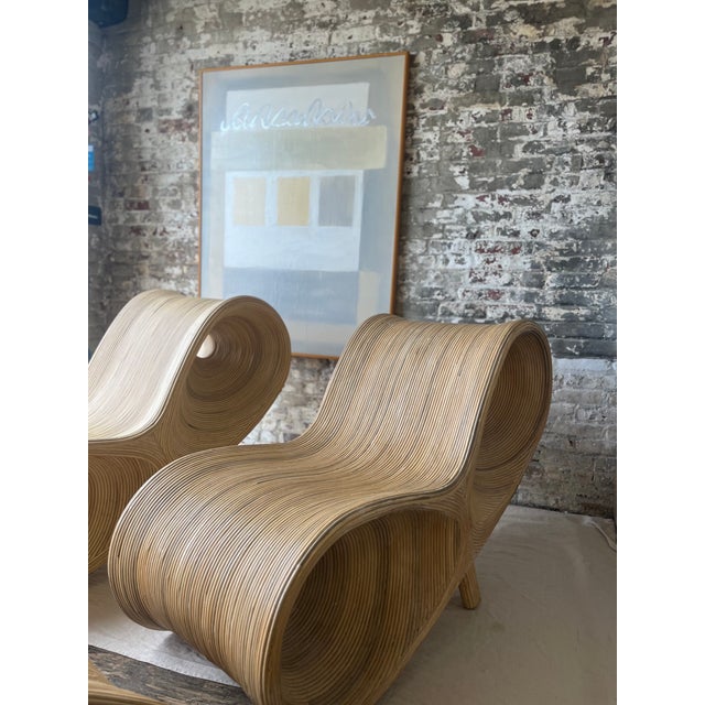 1960s Parabola Deck Chair With Ottoman For Sale - Image 9 of 10