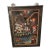 Circa 1970 Tibetan Buddhist Yogi-Saint Milarepa Demon Framed Thangka Narrative Scroll Textile Painting. For Sale