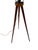 1960s Mid-Century Modern Teak Tripod Floor Lamp with Reupholstered Shade, 1960s For Sale - Image 5 of 12