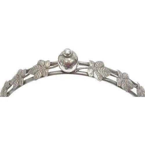 Antique Silver & Glass Sweetmeat Serving Caddy For Sale - Image 10 of 11