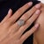 1930s 1930s Art Deco 3.50 Carat Diamond 18k White Gold Navette Ring, Size 9.25 For Sale - Image 5 of 6