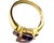 Mid 20th Century 14k Gold and Amethyst Cocktail Ring For Sale - Image 5 of 6