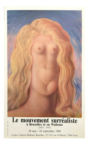 René Magritte, The Rape, 1988, Paper