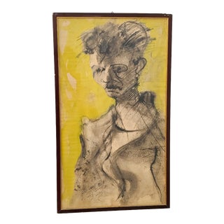 Enrico Colombotto Rosso, Italian Surrealism, 1960, Mixed Media on Paper For Sale