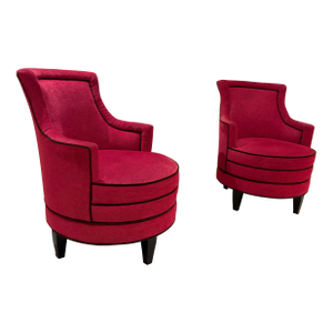 Henredon by Celerie Kembel Pink Accent Chairs - Set of 2