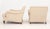 Pair of Edward Ferrell Beige Upholstered Arm Chairs For Sale In New York - Image 6 of 8