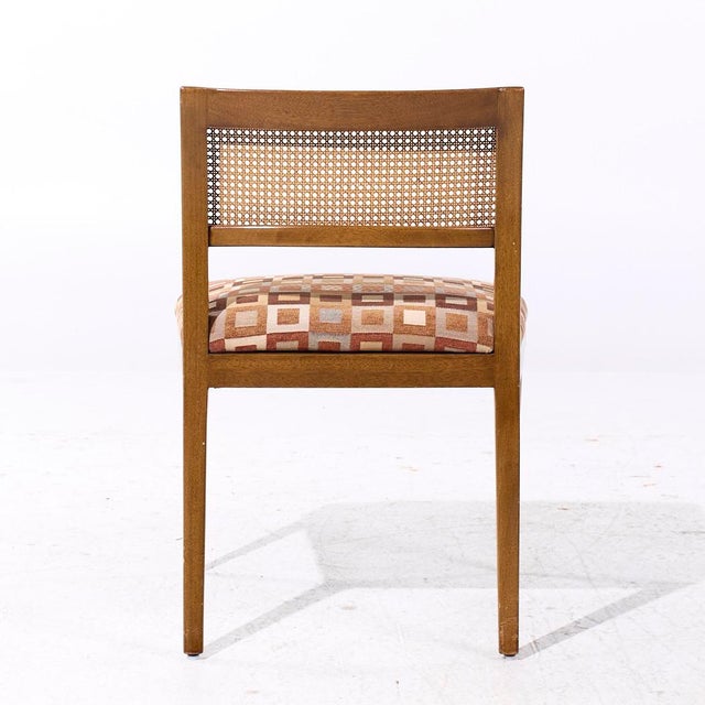 Harvey Probber Mid Century Bleached Mahogany and Cane Dining Chairs - Set of 6 For Sale In Chicago - Image 6 of 11