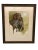 1970s Original Hunting Dog With Foul Watercolor Painting by French Artist and Cartoonist Jean Herblet Signed, Framed For Sale - Image 4 of 7
