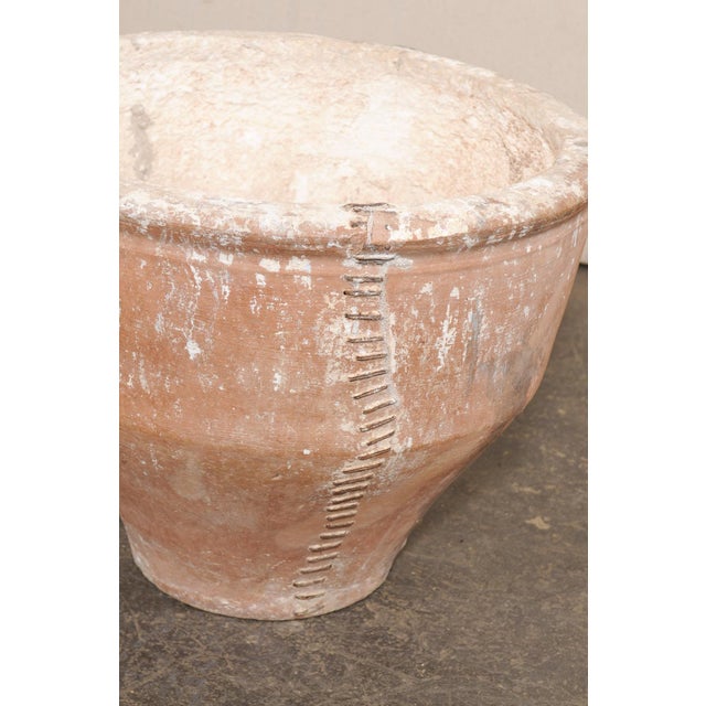 Spanish 19th C. Terracotta Rounded Planter For Sale - Image 9 of 10