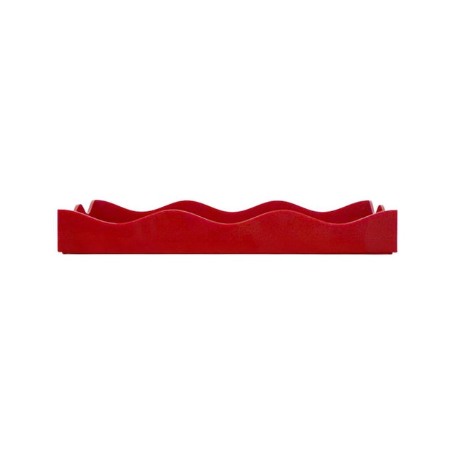 Spangle Scalloped Tray Rust For Sale - Image 9 of 11