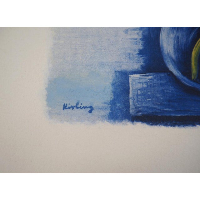 Modern Moïse Kisling, Bouquet of Poppies, Original Lithograph For Sale - Image 3 of 7