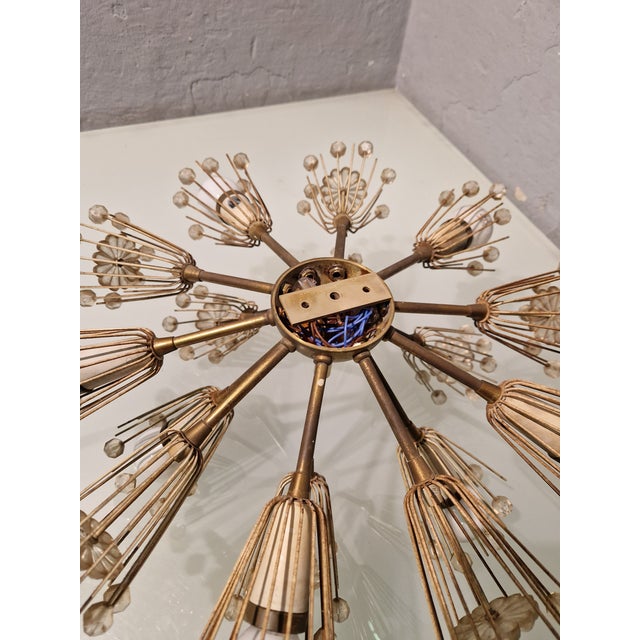 Gold Sputnik Wall Lamps by Emil Stejnar for Rupert Nikoll, Austria, 1960s, Set of 2 For Sale - Image 8 of 17