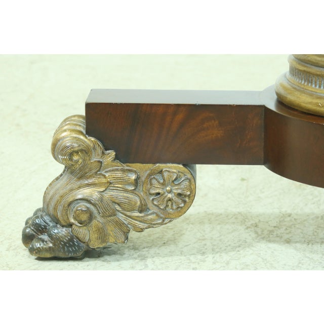 Maitland Smith Round Marble Top Empire Style Center Table For Sale In Philadelphia - Image 6 of 11