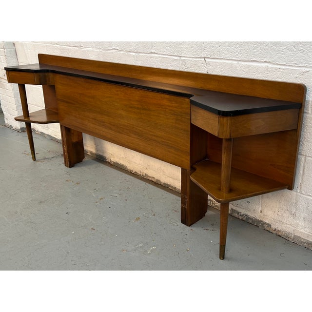 Mid 20th Century American of Martinsville "Dania" Bar Bed Headboard by Merton Gershun For Sale In New York - Image 6 of 12