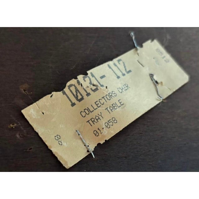 Late 20th Century Vintage Thomasville Collectors Cherry Oval Butler’s Coffee Table With Brass Hinges For Sale - Image 5 of 6