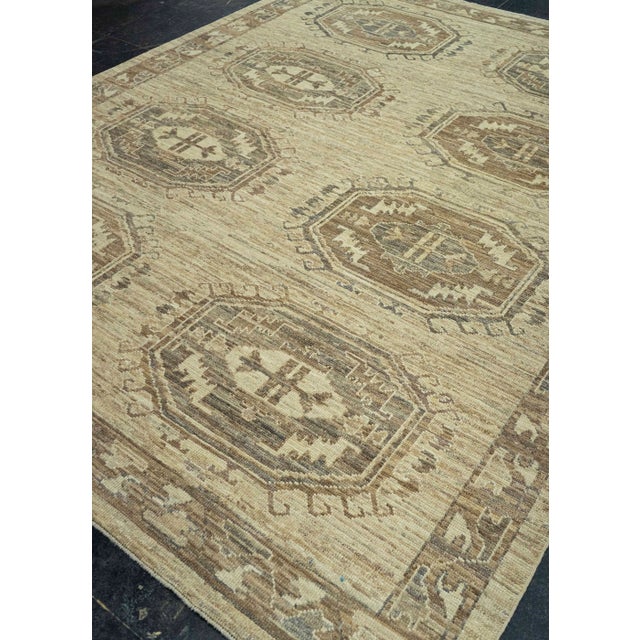 Brown Turkish Oushak Rug 7'11" x 10'2" #20306 For Sale - Image 8 of 8