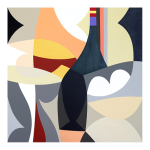 Inverno - Abstract Muted Colors Geometric Acrylic Painting Original Artwork by Federico Pinto Schmid