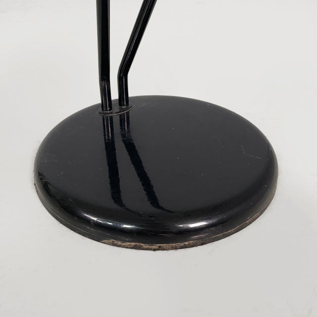 Italian Modern Coffee Table with Ashtray in Black Metal and Glass, 1980s For Sale - Image 16 of 18