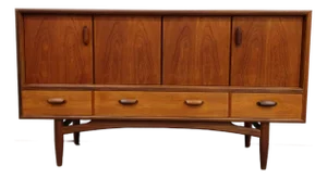 Vintage Mid Century Modern Teak Credenza / Sideboard by G Plan