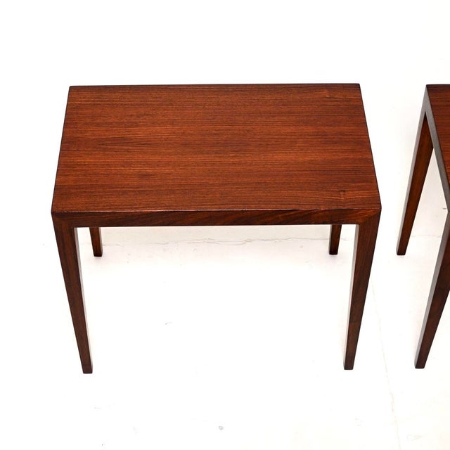 Severin Hansen Vintage Danish Side Tables by Severin Hansen for Haslev, 1960, Set of 2 For Sale - Image 4 of 11