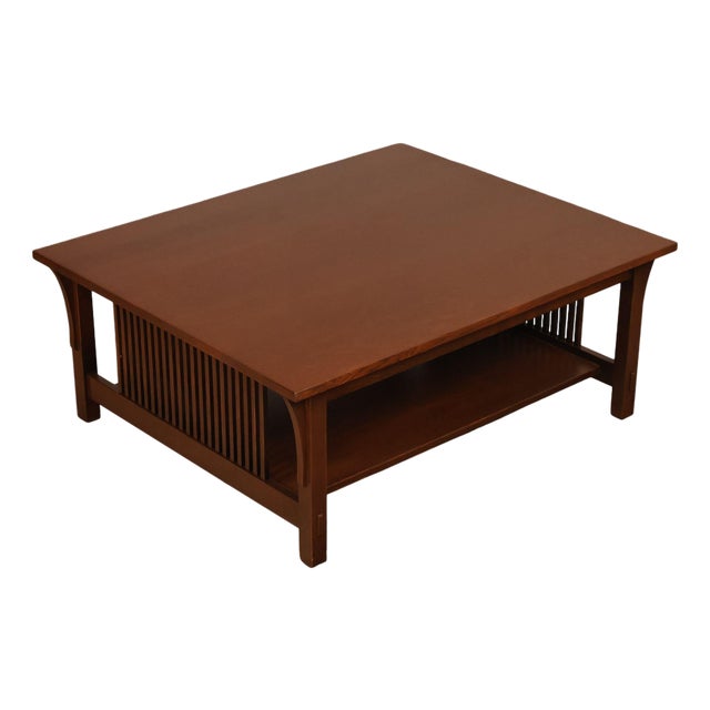 Stickley Mission Collection Oak Cocktail Table For Sale