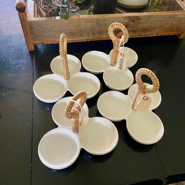 Frontgate Savannah Snack Caddy Serving Bowls For Sale - Image 14 of 15