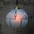 French blue coloured glass pendant lamp Brass glass holder 2 meter black cotton flex E14 Up to 250V (Europe/UK...