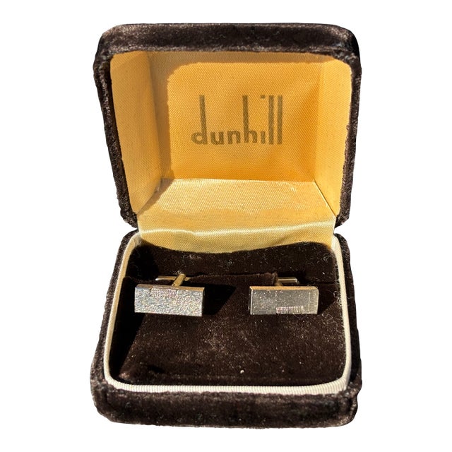 Dunhill! Fantastic Pair of Iconic 1970s Sterling Silver Lighter Cufflinks For Sale