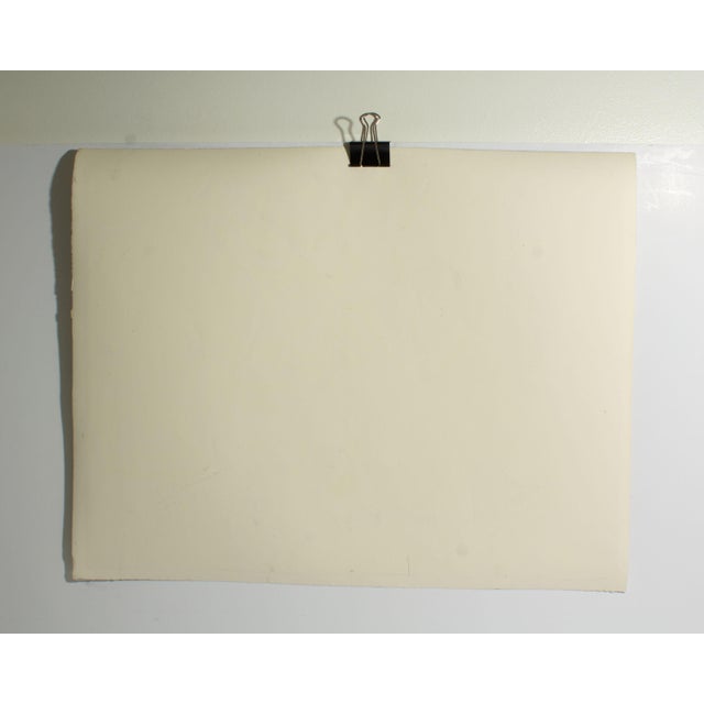 Postmodern 1980s “Flamingo” Abstract Mixed Media Painting by Harry Hilson For Sale - Image 3 of 8