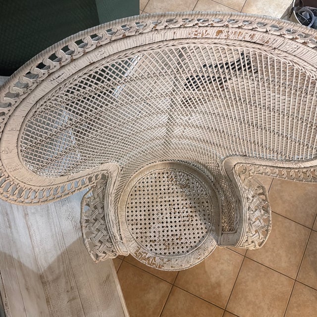 Authentic Vintage ‘Emmanuelle' Peacock Chair 1960s-1970s Mid Century For Sale - Image 9 of 11