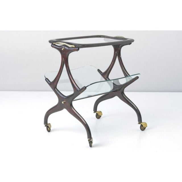 Table on Castors by Cesare Lacca for Cassina, Italy, 1955 For Sale - Image 9 of 9