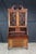 Antique Maddox Chippendale Mahogany Serpentine Secretary Writing Desk Bookcase For Sale - Image 10 of 14