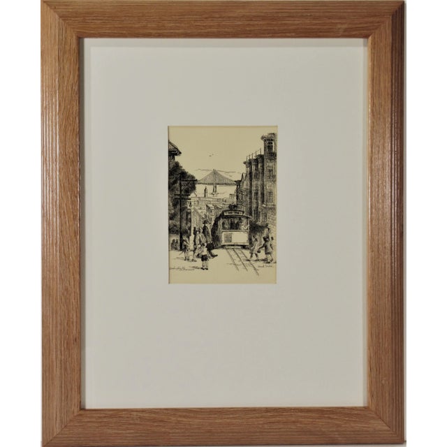 Off-white Edith (Mark) Milsk, Washington Street, San Francisco, Circa 1940 For Sale - Image 8 of 8