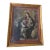 Antique Spanish Colonial Painting on Canvas Under Glass For Sale