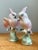 This pair of vintage ceramic cockatoo figurines brings mid-century decorative charm to any tabletop or curated vignette,...