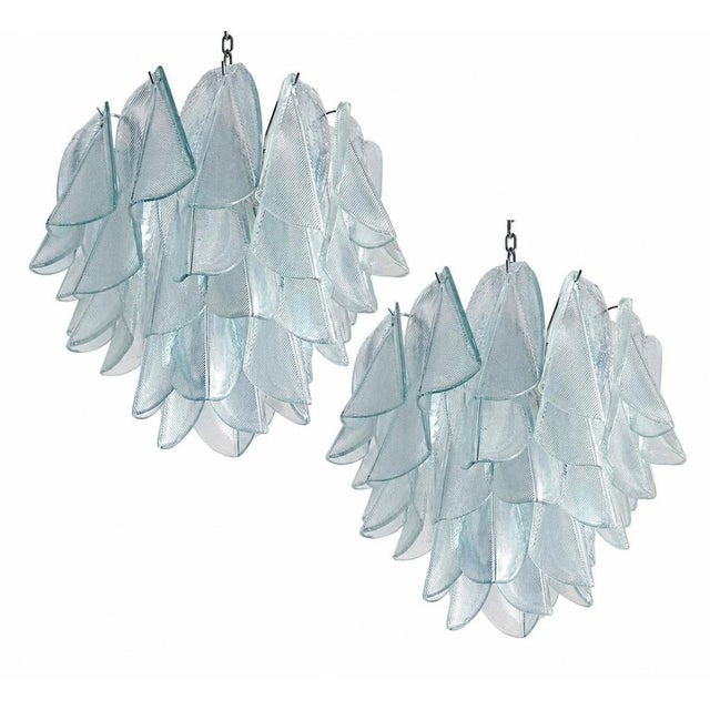 Italian Chandelier in the style of Mazzega, Murano, 1970s For Sale - Image 6 of 9