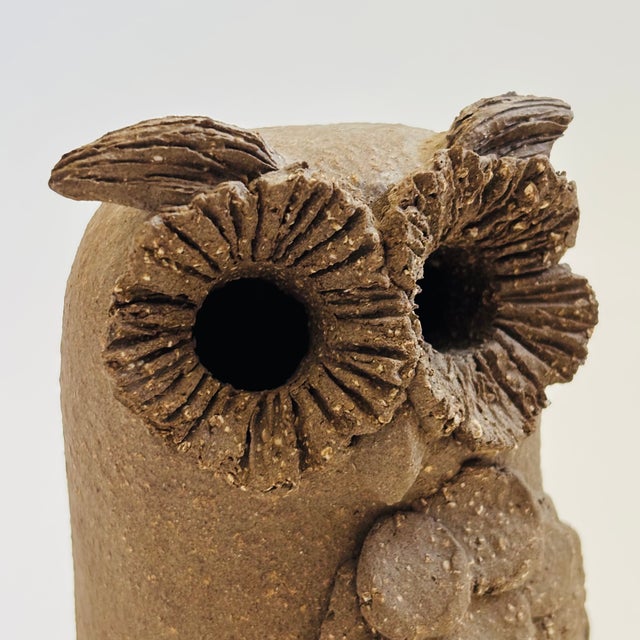 Original Vintage Margaret Hudson Earth Art Pottery Owl For Sale In San Francisco - Image 6 of 11