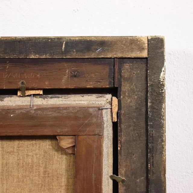 Genoese School Artist, The Monk's Lunch, 18th Century, Oil on Canvas, Framed For Sale - Image 12 of 13