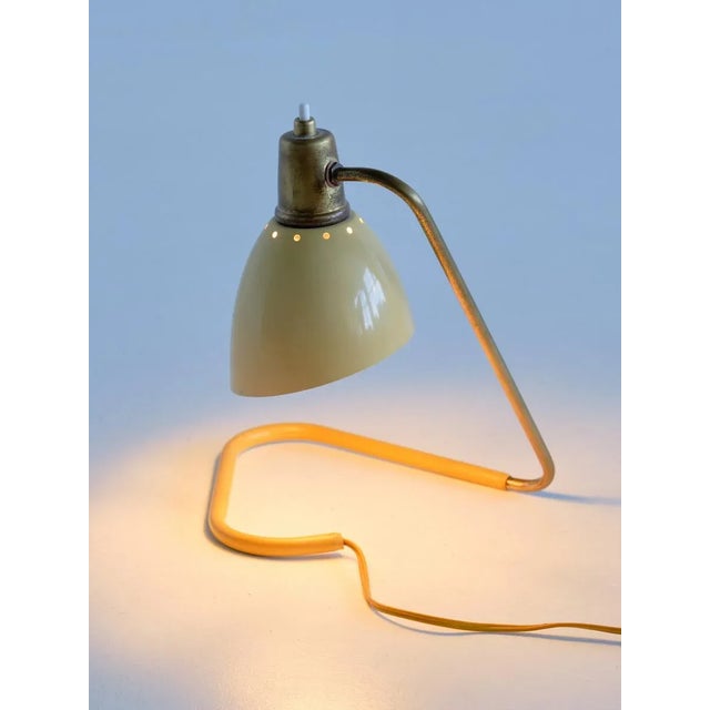 Table Lamp with Yellow Adjustable Shade by Robert Caillat, France, 1950s For Sale - Image 11 of 12