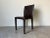 A stylish and top quality Italian Postmodern style accent - desk chair, fully upholstered in a brown leather, these were...