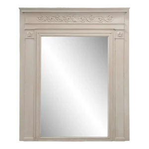 French 19th Century Painted Boiserie Trumeau Mirror