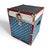 American Vintage American Flag Patriotic Steamer Trunk W/ Working Key For Sale - Image 3 of 18