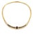 Contemporary Estate 7ct Diamond Sapphire 18k Yellow Gold Collar Necklace LIQUIDTION! For Sale - Image 3 of 5